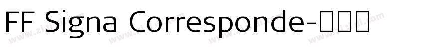 FF Signa Corresponde字体转换